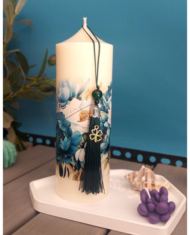 Candel Cylinder Floral