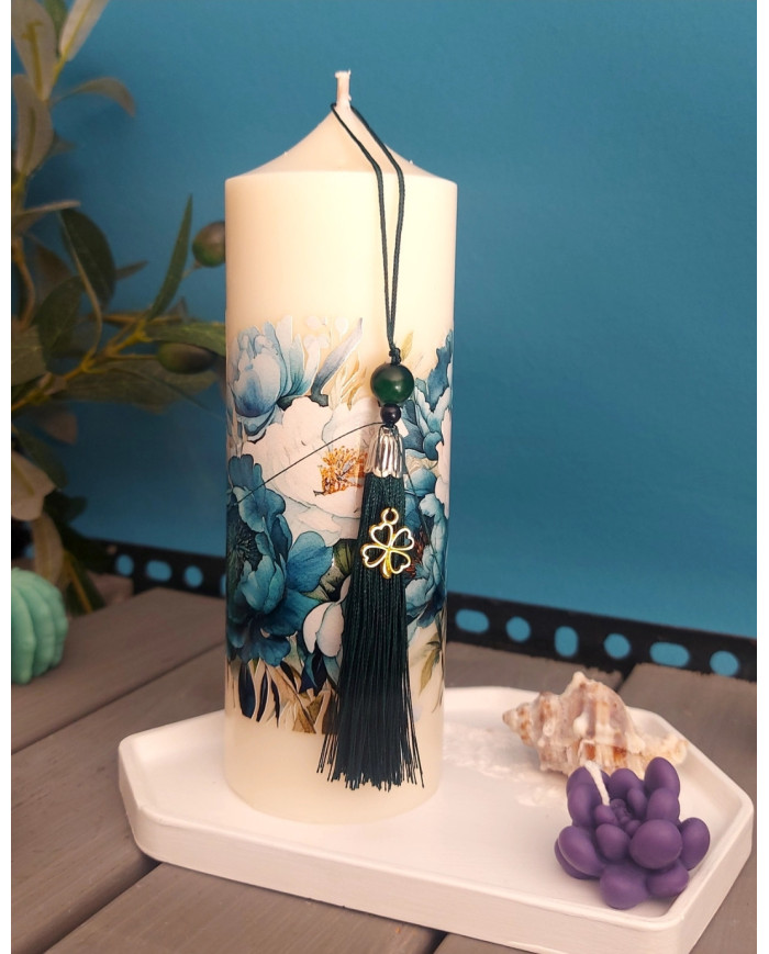 Candel Cylinder Floral