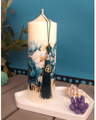 Candel Cylinder Floral