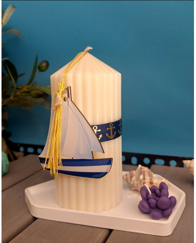 Candle cylinder-shaped