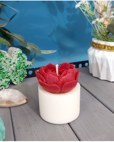 Mini Candle "Rose in Heart"