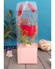 Small Gift Box with Flowers Pink