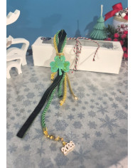 🍀 Γούρι «Τριφύλλι»βελούδο