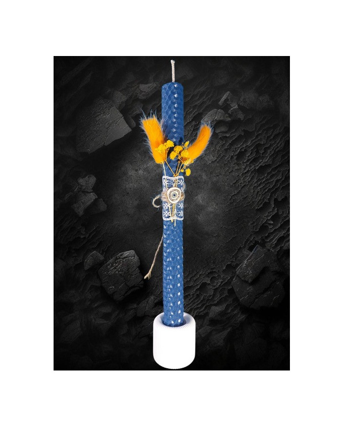 Candle Lampade Beewax Blue