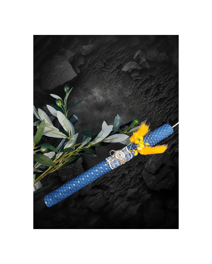 Candle Lampade Beewax Blue