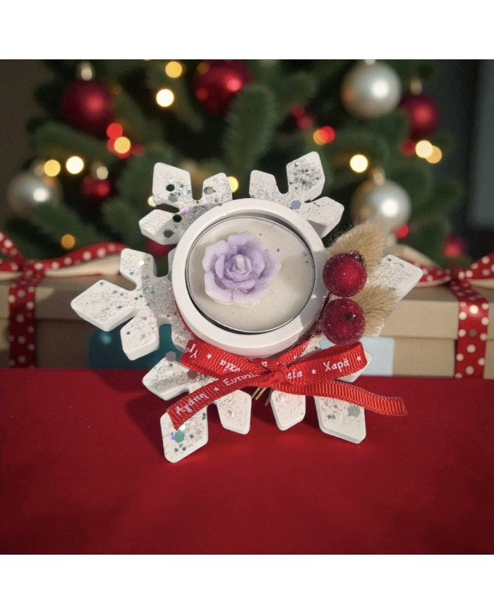 Snowflake Candle Holder