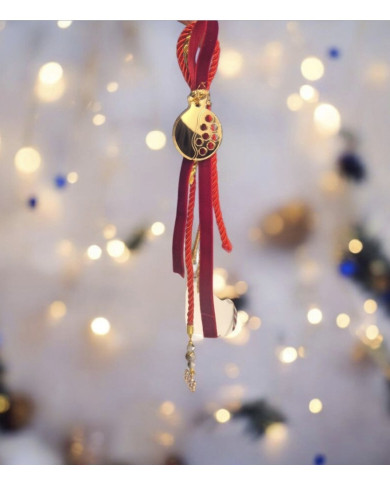 🍎 Γούρι «Ρόδι»βελούδο