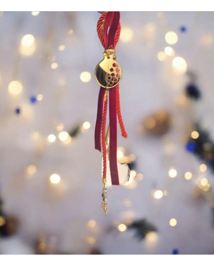 🍎 Γούρι «Ρόδι»βελούδο