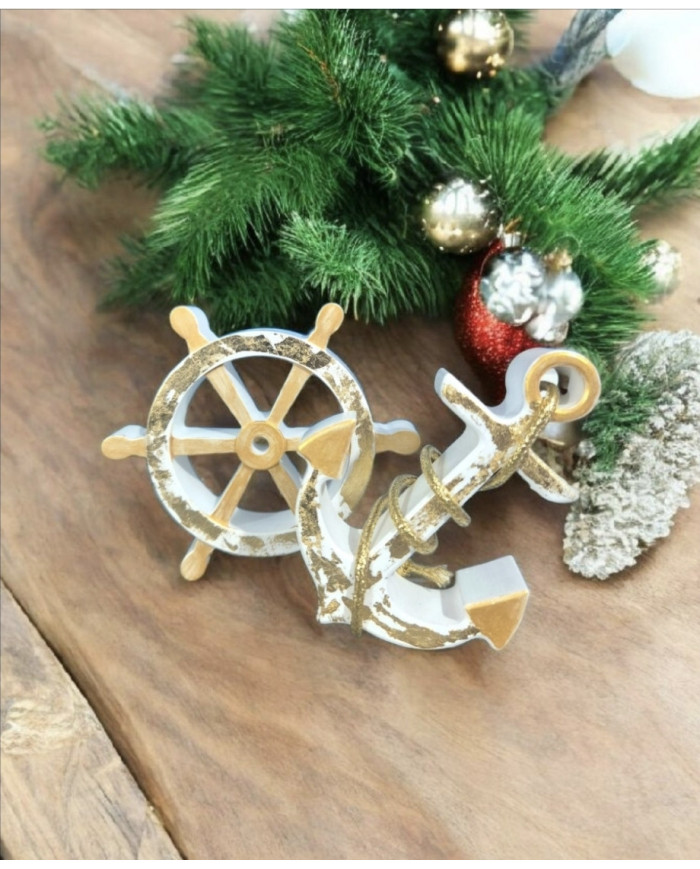 Protective Figurine Set "Anchor & Wheel