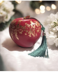 Red apple candle