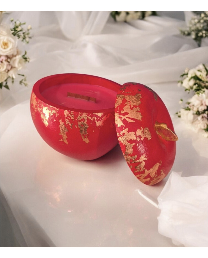 Red apple candle