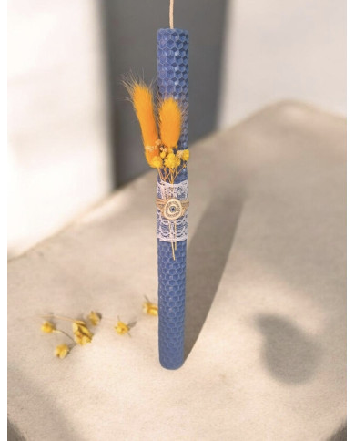 Candle Lampade Beewax Blue