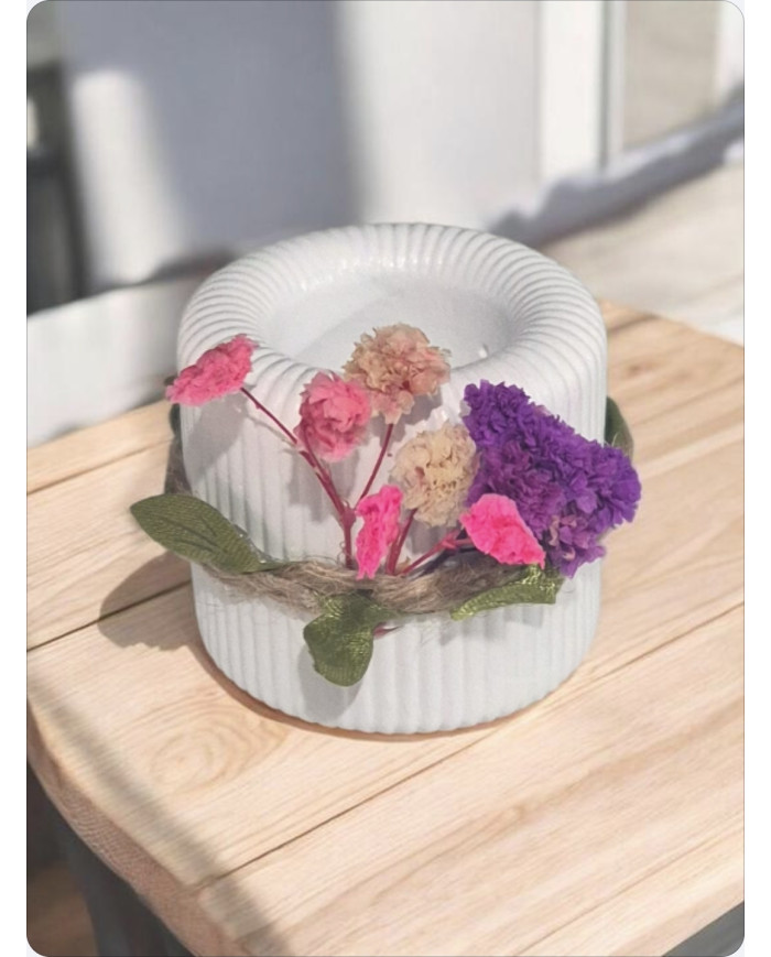 Cylindrical Candle Holder – Minimalist Handmade Decor