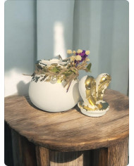 “Bunny” Candle in a Lidded Jar