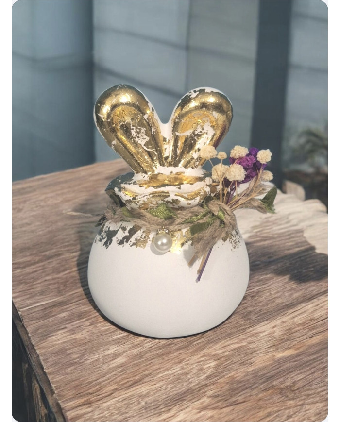 “Bunny” Candle in a Lidded Jar