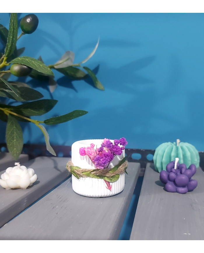 Cylindrical Candle Holder – Minimalist Handmade Decor